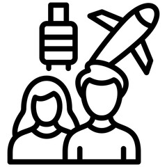 Traveler Couple Icon
