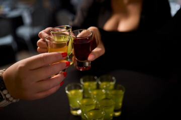 Cheers to a Fantastic Celebration Friends Joyfully Toasting with Wine Glasses in Hand