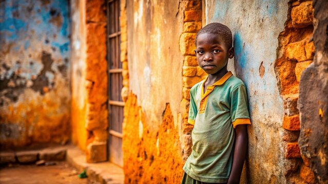 Poverty-Striken Child in Bubaque, Guinea-Bissau - Urban Exploration