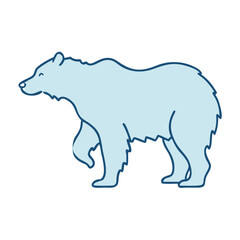 bear silhouette icon, bear silhouette vector illustration-simple illustration of bear silhouette, perfect for bear silhouette logos and themed design 