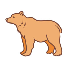 bear silhouette icon, bear silhouette vector illustration-simple illustration of bear silhouette, perfect for bear silhouette logos and themed design 