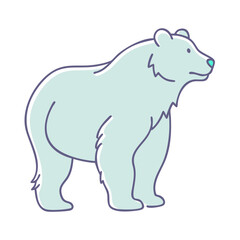 bear silhouette icon, bear silhouette vector illustration-simple illustration of bear silhouette, perfect for bear silhouette logos and themed design 