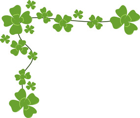 Clover Leaf Corner Vector
