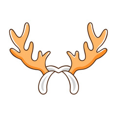 Obraz premium moose antlers icon, moose antlers vector illustration-simple illustration of moose antlers, perfect for moose antlers logos and themed design 