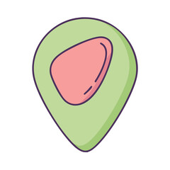 guitar pick icon, guitar pick vector illustration-simple illustration of guitar pick, perfect for guitar pick logos and themed design 