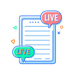live performance text icon, live performance text vector illustration-simple illustration of live performance text, perfect for live performance text logos and themed design 