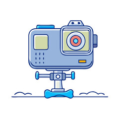 Fototapeta premium skateboarder s gopro camera icon, skateboarder s gopro camera vector illustration-simple illustration of skateboarder s gopro camera, perfect for skateboarder s gopro camera logos and themed design 