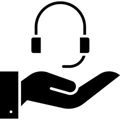 Customer Service icon single vector illustration