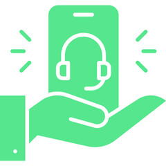 Smartphone Support icon single vector illustration