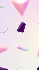 Bright Polygon Stylish Background