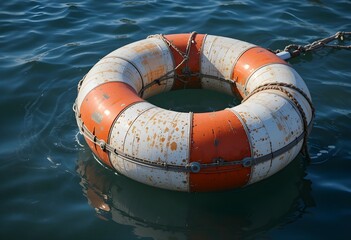 A buoy in the sea