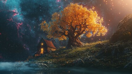 非現実的で夢のような幻想的な世界