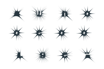 Abstract sparkle shape, sign and Contemporary Symbols