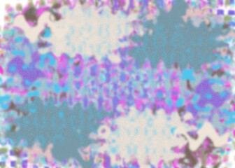 An abstract transparent psychedelic wavy vignette design element overlay.