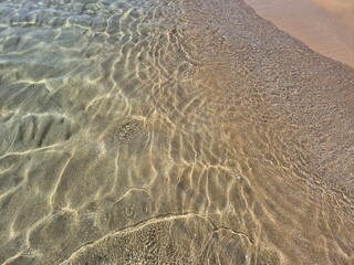 sand and water