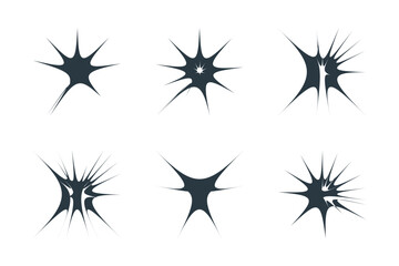 Obraz premium Abstract sparkle shape, sign and Contemporary Symbols