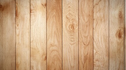 Obraz premium Natural Light Brown Wooden Planks Background Texture Vertical Grain Wood Paneling