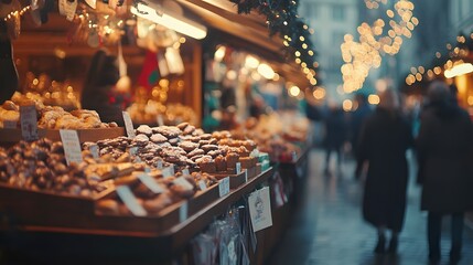 Vibrant European Christmas Market