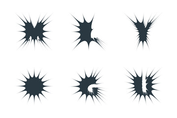 Abstract sparkle shape, sign and Contemporary Symbols