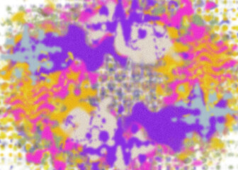 An abstract transparent psychedelic wavy vignette design element overlay.