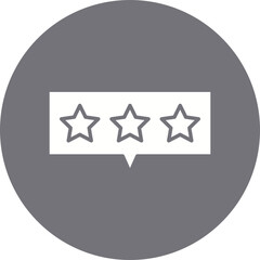 Review icon single vector illustration