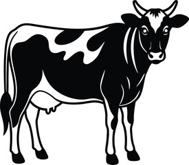 black and white Australian Cow