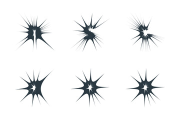 Abstract sparkle shape, sign and Contemporary Symbols
