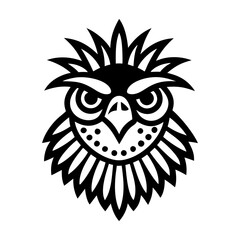 A solid icon of resplendent quetzal