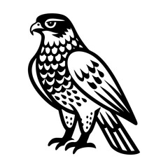 Swainson hawk icon in filled style