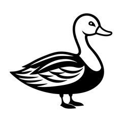 Waterfowl icon in filled style