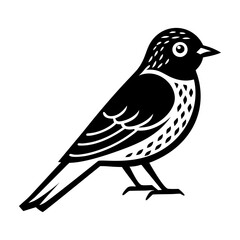 A solid icon of western bluebird