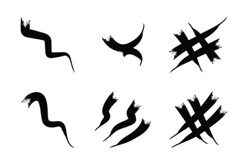 Creative Grunge Brush Stroke Abstract Bundle