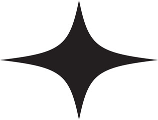 Fototapeta premium Star shape vector, isolated, illustration