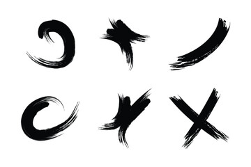 Creative Grunge Brush Stroke Abstract Bundle