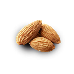 Almond on a transprent on background