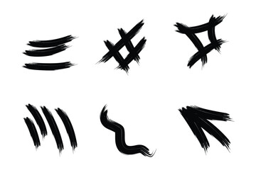 Creative Grunge Brush Stroke Abstract Bundle