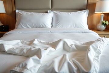 Luxurious Hotel Bedding - Top View