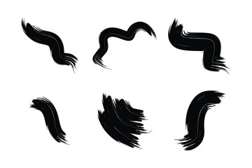 Grunge Brush Stroke Abstract Shapes