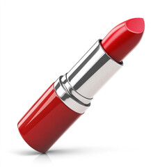 red lipstick isolated on white
