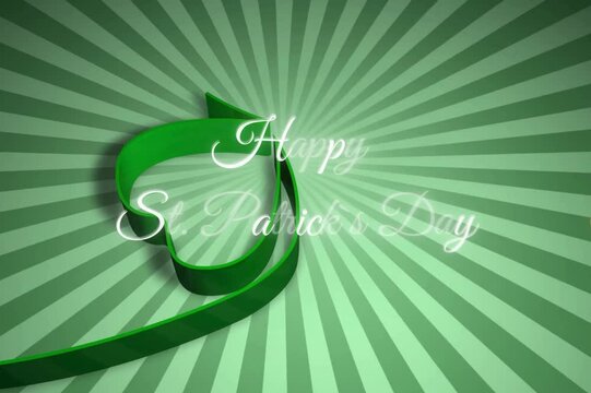 St. Patrick's Day video greeting card with the inscription: Happy St. Patrick`s Day