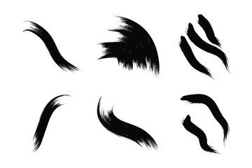 Abstract Grunge Brush Stroke Elements Pack