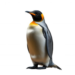 Fototapeta premium a penguin standing isolated on transparent background.