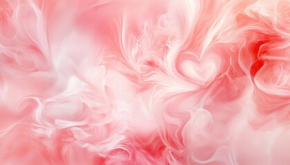 Obraz premium Abstract Pink and Red Heart Swirl Background Texture