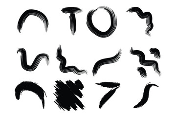 Creative Grunge Brush Stroke Abstract Bundle