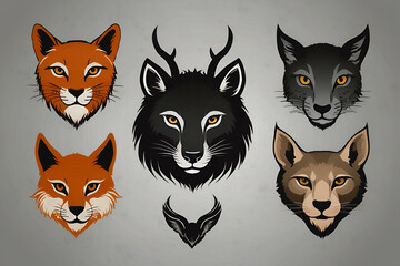 A diverse animal logo collection featuring modern designs