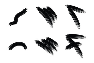 Abstract Grunge Brush Stroke Elements Pack
