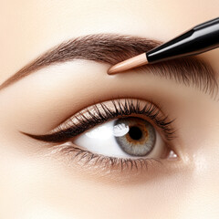Naklejka premium eye make up