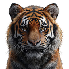 Fototapeta premium Tiger isolated on transparent background.