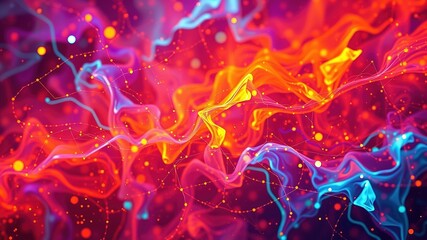 Mystical Abstract Art - Enchanting Colors