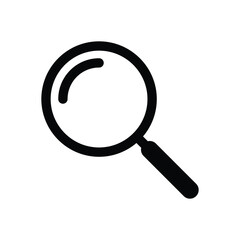 Magnifying glass icon, search icon Vector Illustration, Magnifying glass symbol, Zoom symbol, zoom lens sign, scan search symbol isolated, search symbol for web icons flat vector illustration.